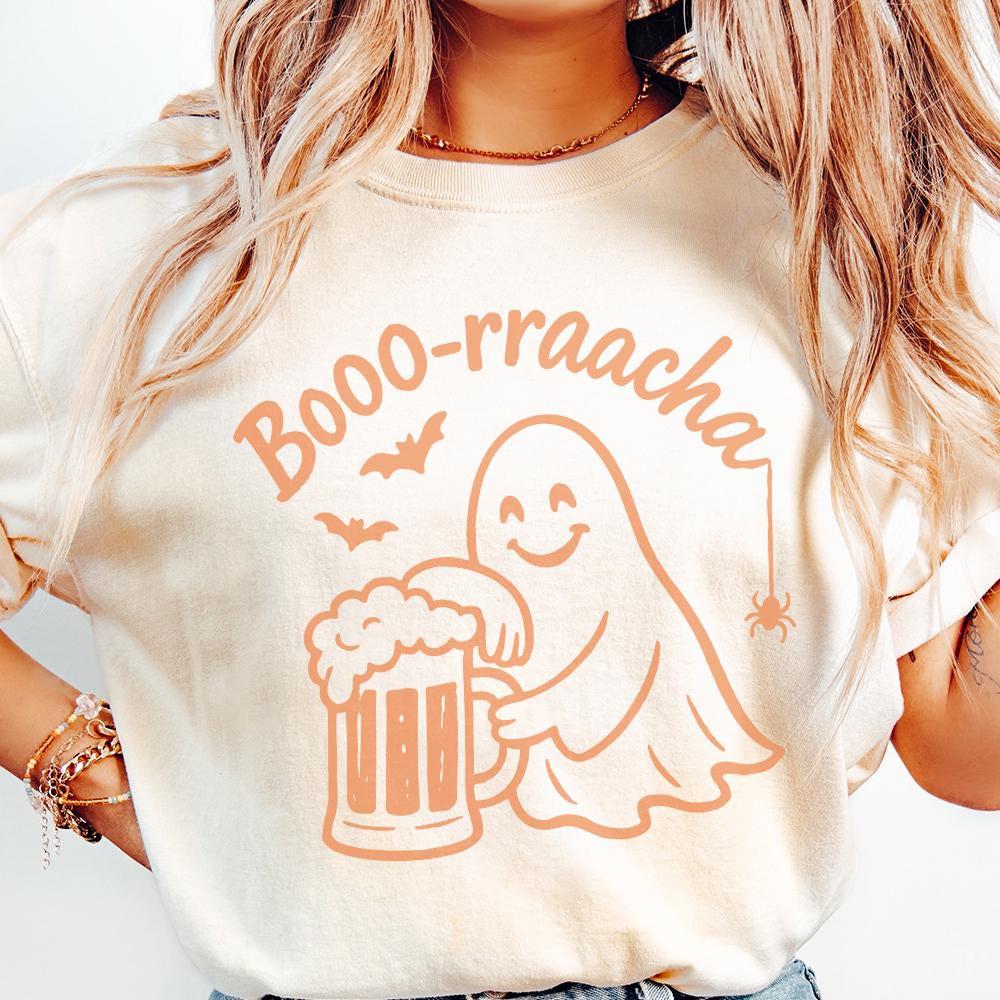Booo-rraacha PNG, Retro Halloween Funny Ghost Digital Download - 300 DPI