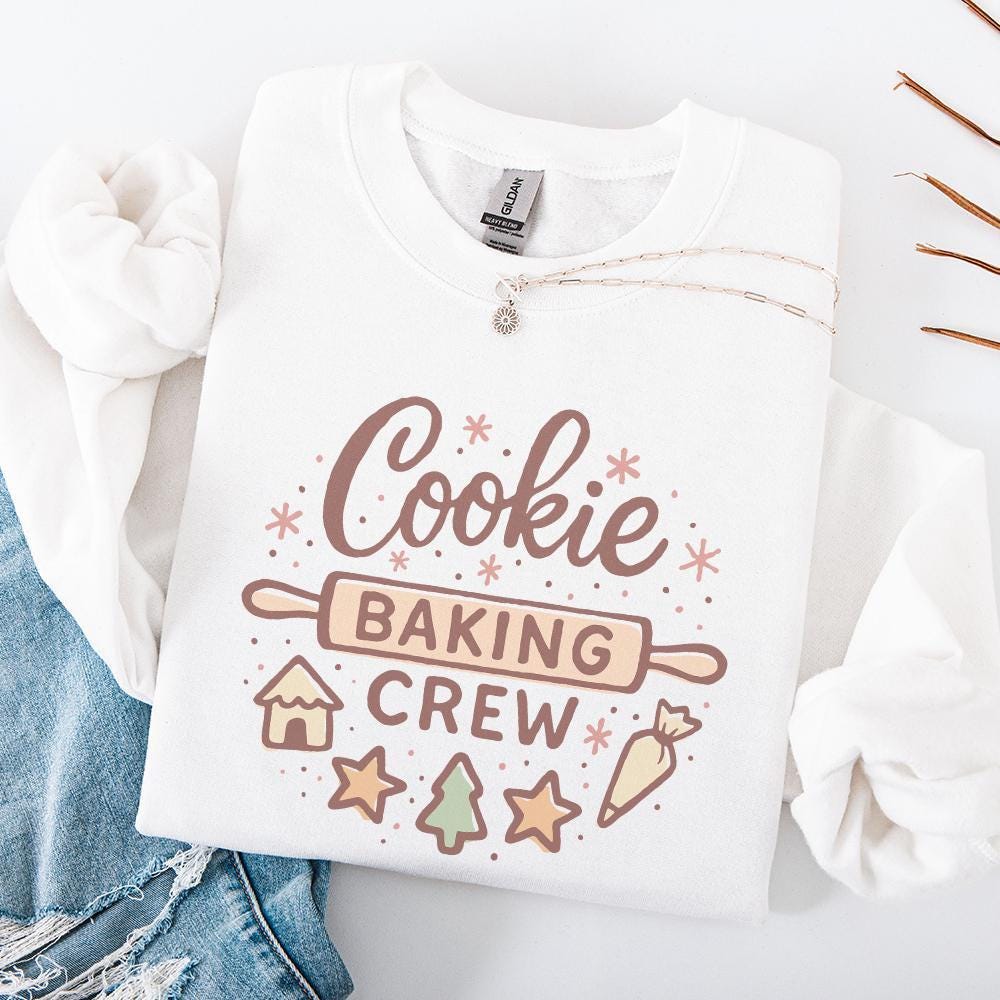 Cookie Baking Crew PNG • Holiday Baking Shirt PNG Christmas Cookie Baking