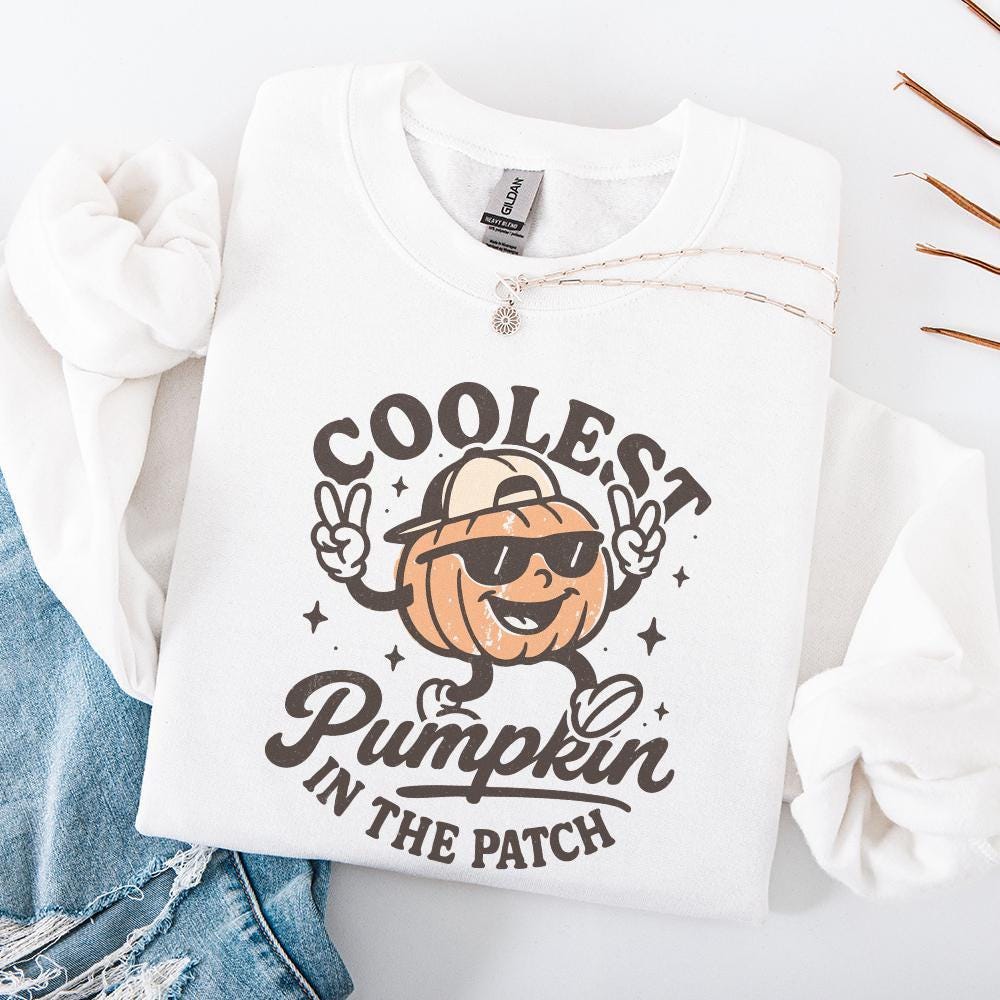 Coolest Pumpkin In The Patch PNG, Pumpkin Patch Crew - 300 DPI Design for