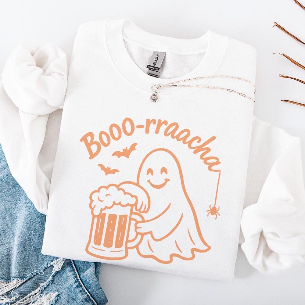 Booo-rraacha PNG, Retro Halloween Funny Ghost Digital Download - 300 DPI