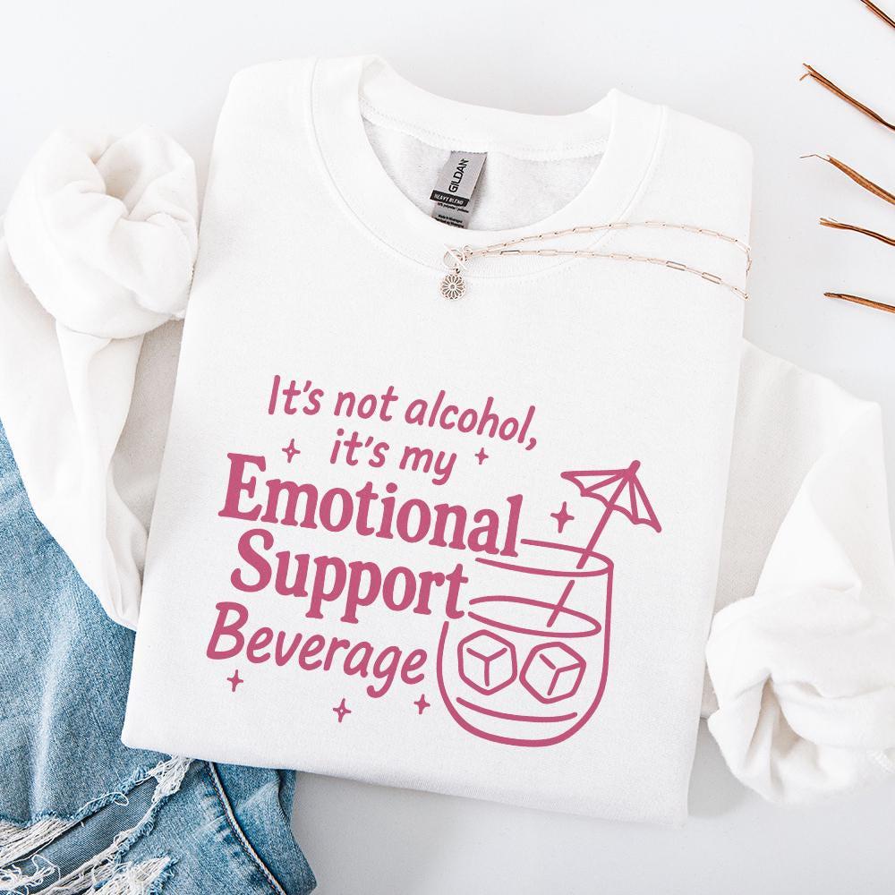 It's Not Alcohol, It's My Emotional Support Beverage PNG - 300 DPI Design