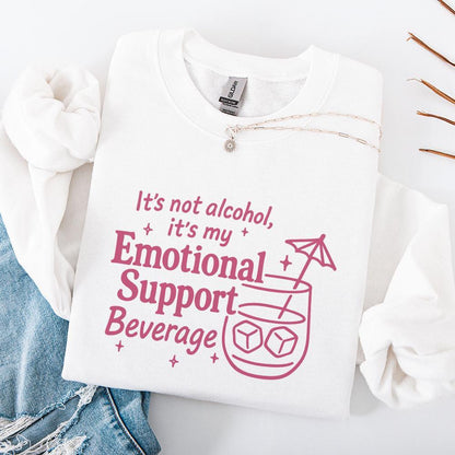 It's Not Alcohol, It's My Emotional Support Beverage PNG - 300 DPI Design