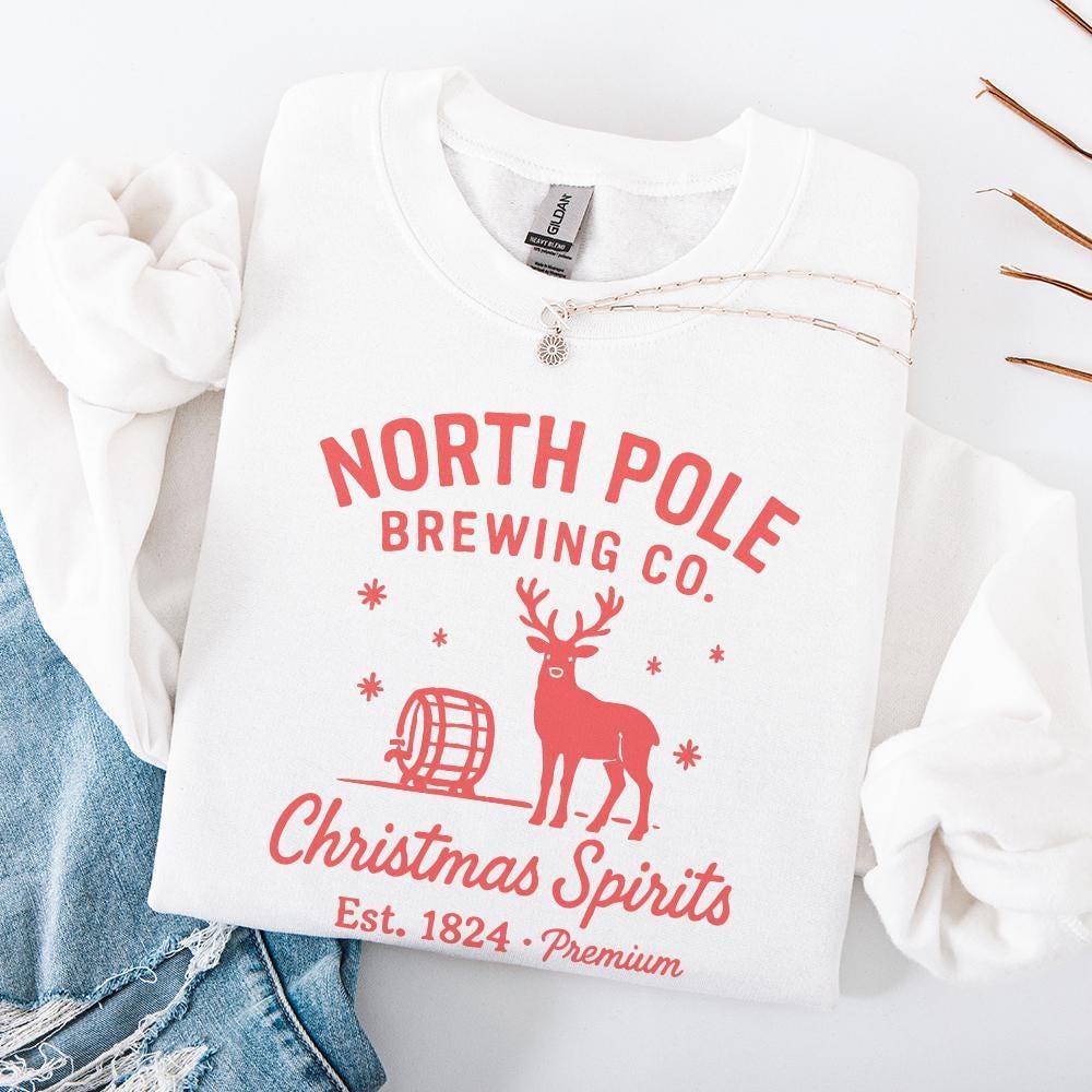 North Pole Brewing Co. Christmas Spirits PNG, Reindeer Holiday PNG - 300