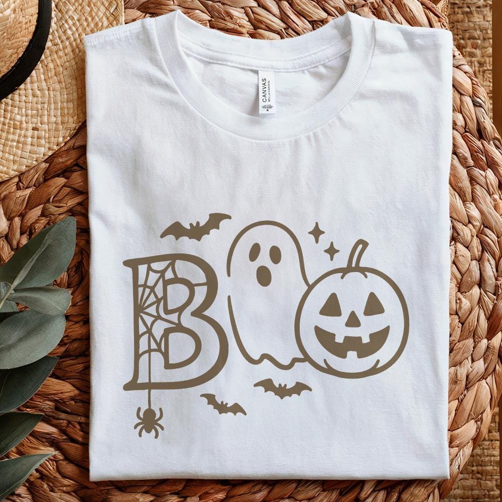 Boo PNG, Cute Halloween PNG - 300 DPI Design for T-Shirt