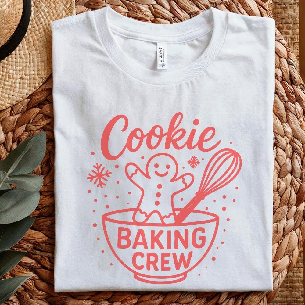Cookie Baking Crew PNG, Christmas Baking - 300 DPI Design for T-Shirt