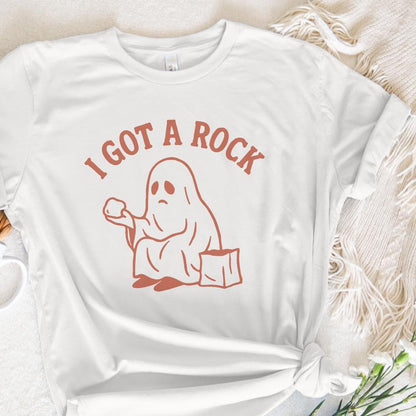 I Got A Rock PNG, Retro Ghost Halloween Digital Download - 300 DPI Design