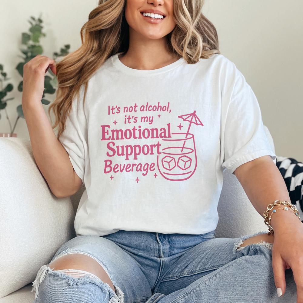 It's Not Alcohol, It's My Emotional Support Beverage PNG - 300 DPI Design