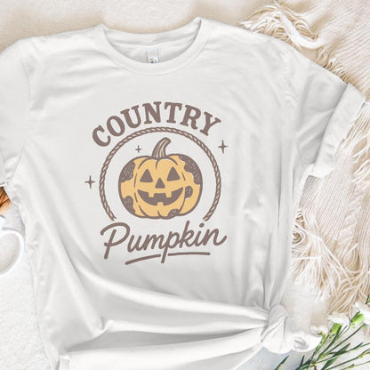 Country Pumpkin PNG, Retro Halloween PNG - 300 DPI Design for T-Shirt