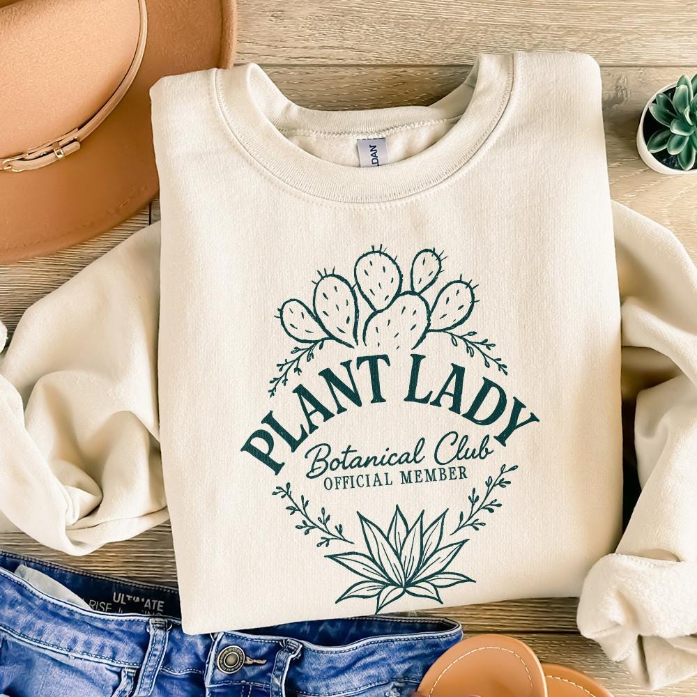 Plant Lady Botanical Club Official Member PNG, Plant Mom PNG Digital