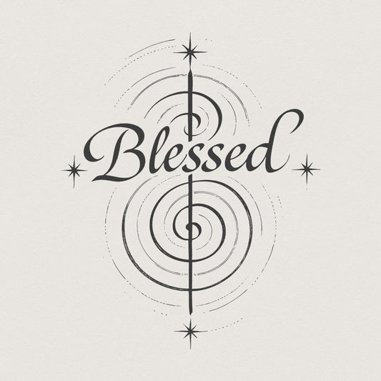 Blessed Modern Faith PNG, Inspirational Art PNG - 300 DPI Design for