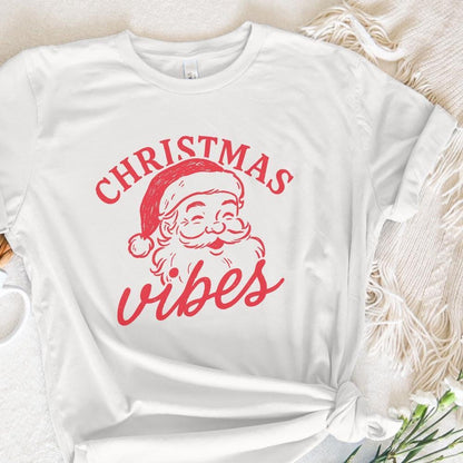 Christmas Vibes PNG, Retro Santa Claus - 300 DPI Design for T-Shirt