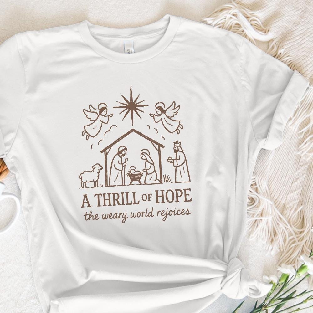 A Thrill Of Hope The Weary World Rejoices PNG, Nativity Scene PNG - 300