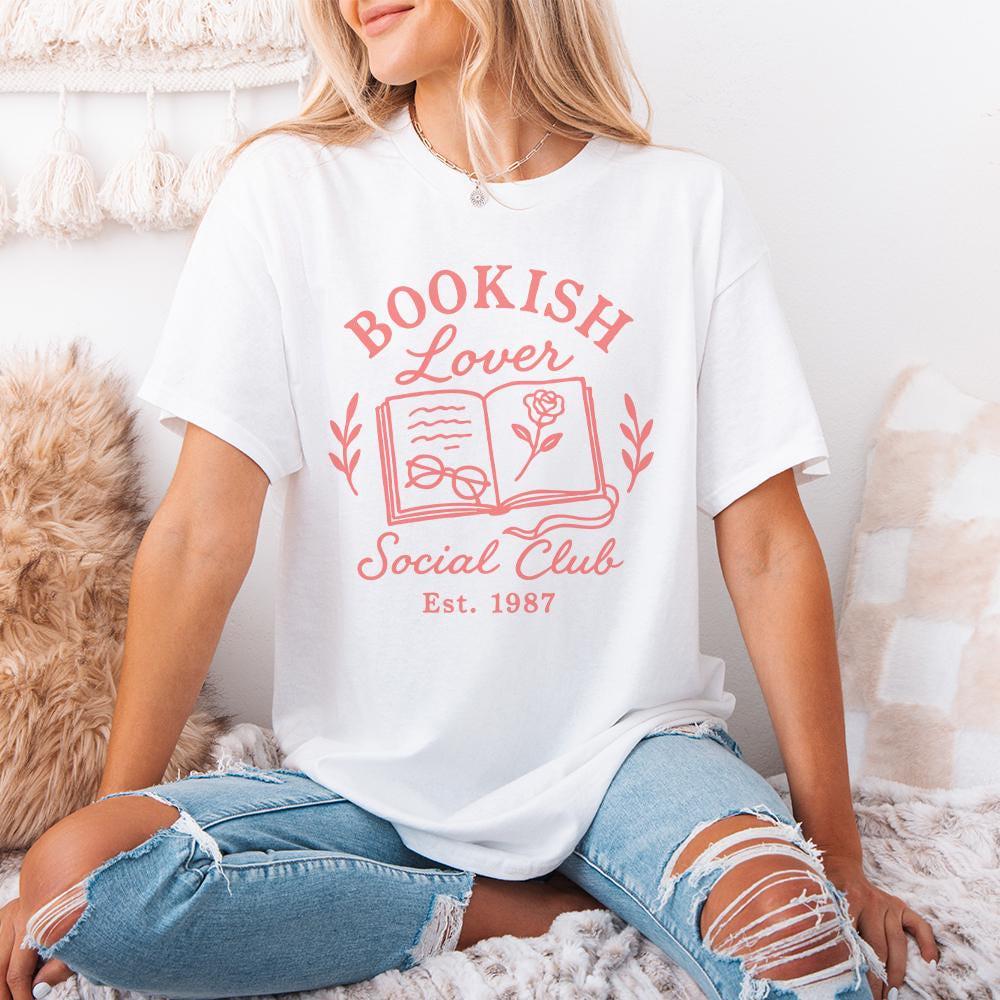 Bookish Lover Social Club PNG, Book Lover PNG - 300 DPI Design for T-Shirt