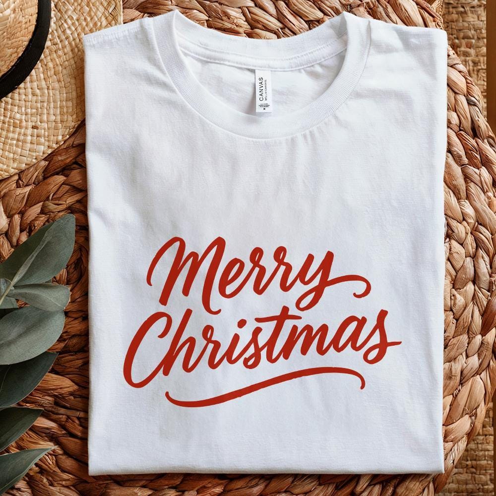 Merry Christmas PNG, Holiday Shirt Design - 300 DPI Design for T-Shirt