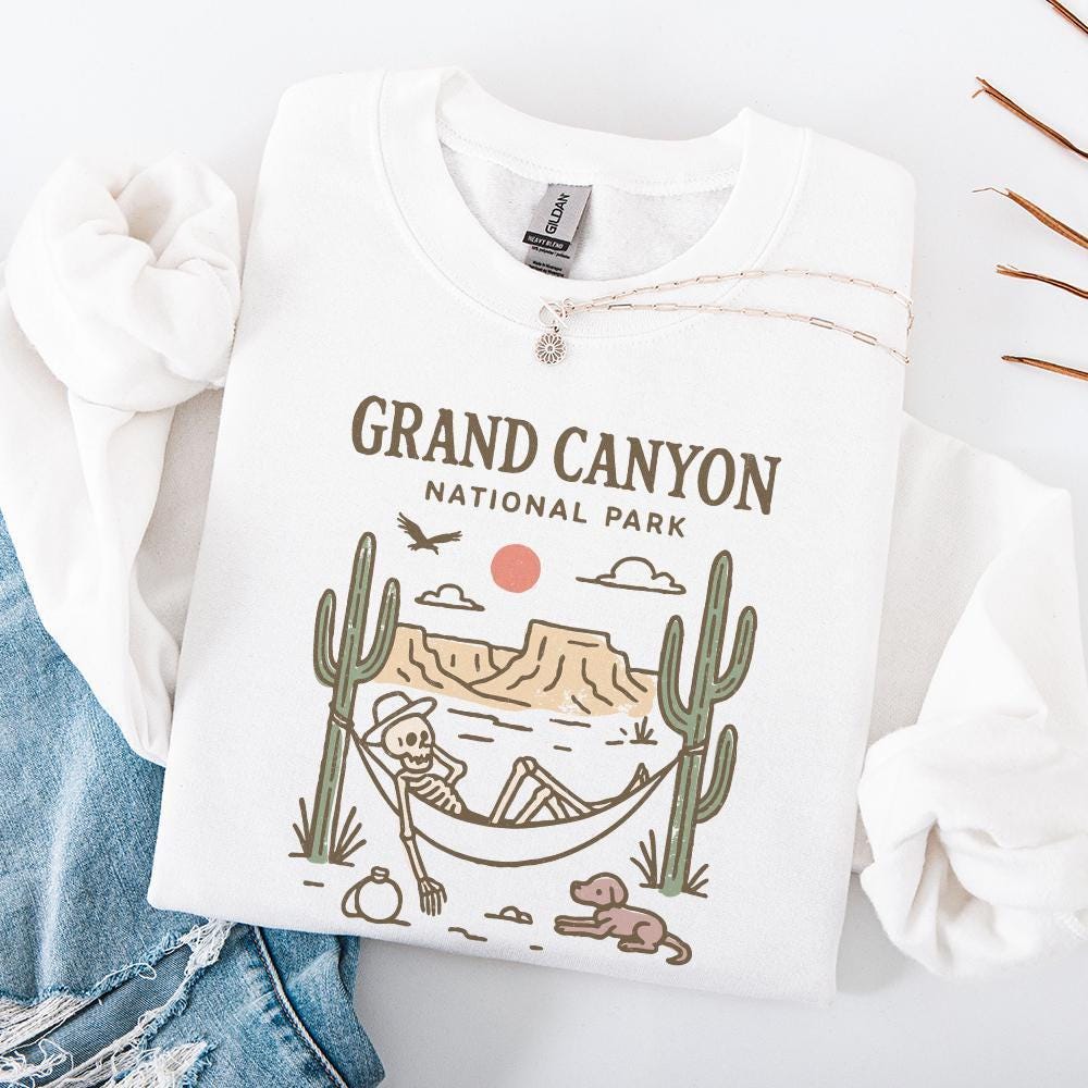 Grand Canyon National Park PNG, Skeleton Hammock Desert PNG - 300 DPI