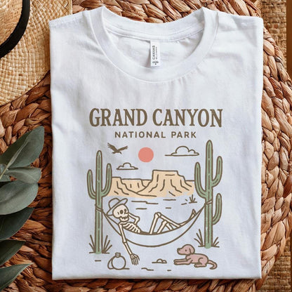 Grand Canyon National Park PNG, Skeleton Hammock Desert PNG - 300 DPI