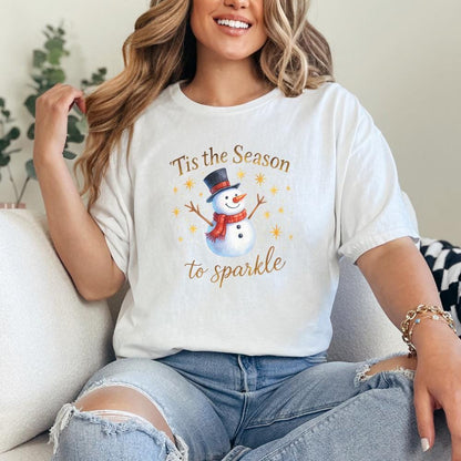 Tis The Season To Sparkle PNG, Christmas Shirt Digital Download - 300 DPI