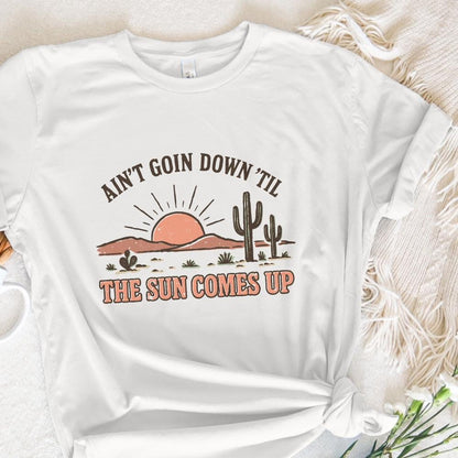 Ain't Goin Down 'Til The Sun Comes Up PNG, Western Desert Sunrise PNG -