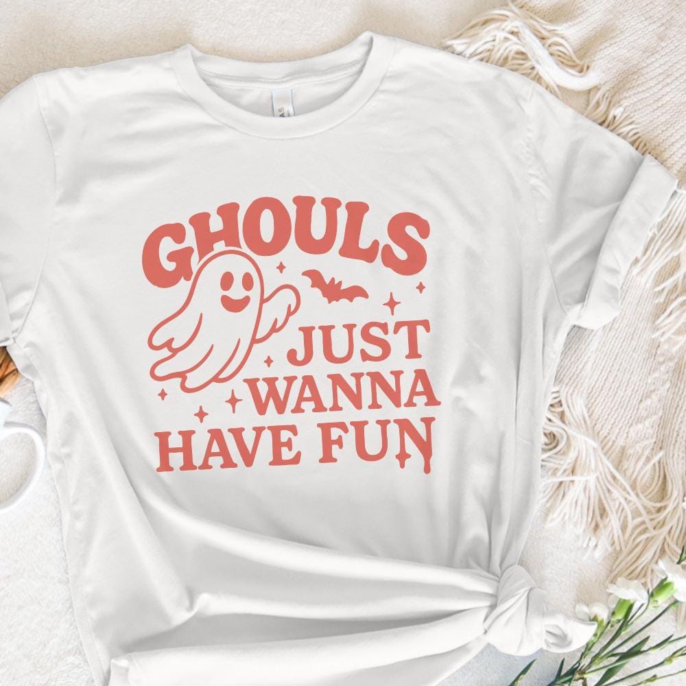 Ghouls Just Wanna Have Fun PNG, Retro Halloween PNG - 300 DPI Design for