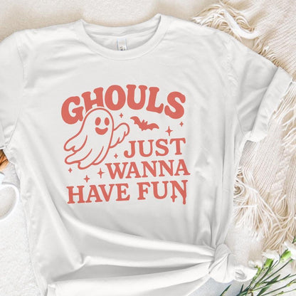 Ghouls Just Wanna Have Fun PNG, Retro Halloween PNG - 300 DPI Design for