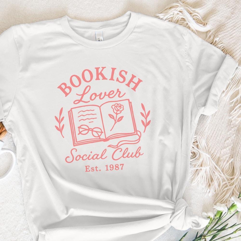 Bookish Lover Social Club PNG, Book Lover PNG - 300 DPI Design for T-Shirt