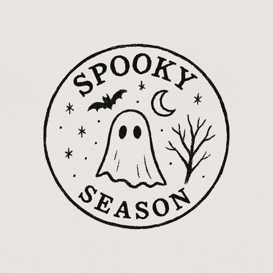 Spooky Season PNG, Retro Halloween Ghost PNG - 300 DPI Design for T-Shirt