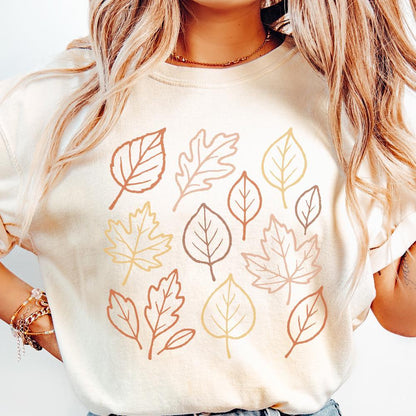 Autumn Leaves PNG, Fall Leaves PNG - 300 DPI Design for T-Shirt