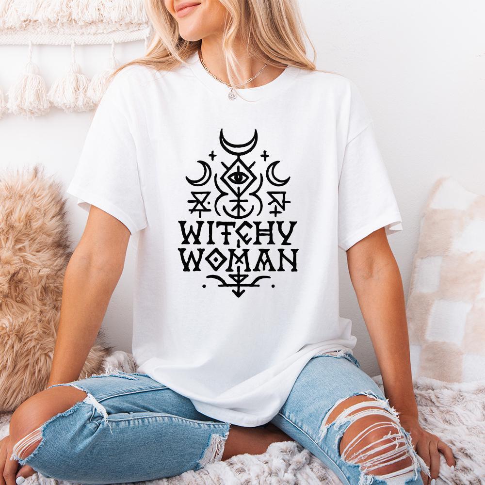 Witchy Woman PNG, Boho Occult Digital Download - 300 DPI Design for T-Shirt