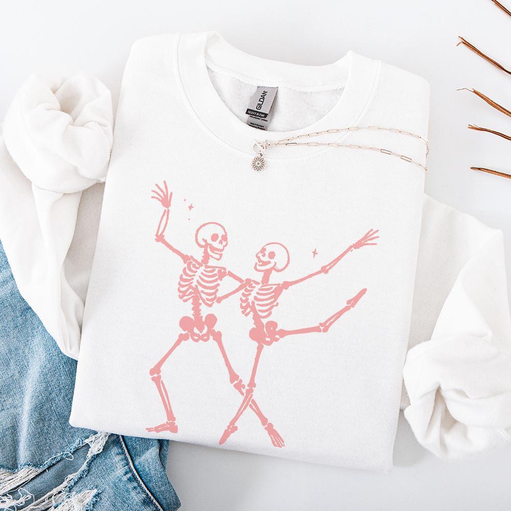 Dancing Skeletons PNG, Halloween PNG - 300 DPI Design for T-Shirt