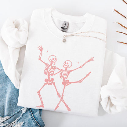Dancing Skeletons PNG, Halloween PNG - 300 DPI Design for T-Shirt