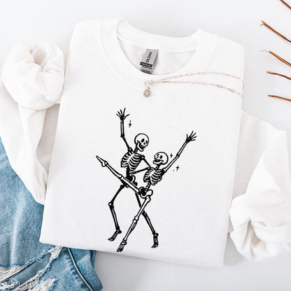 Dancing Skeletons PNG, Halloween Skeleton - 300 DPI Design for T-Shirt