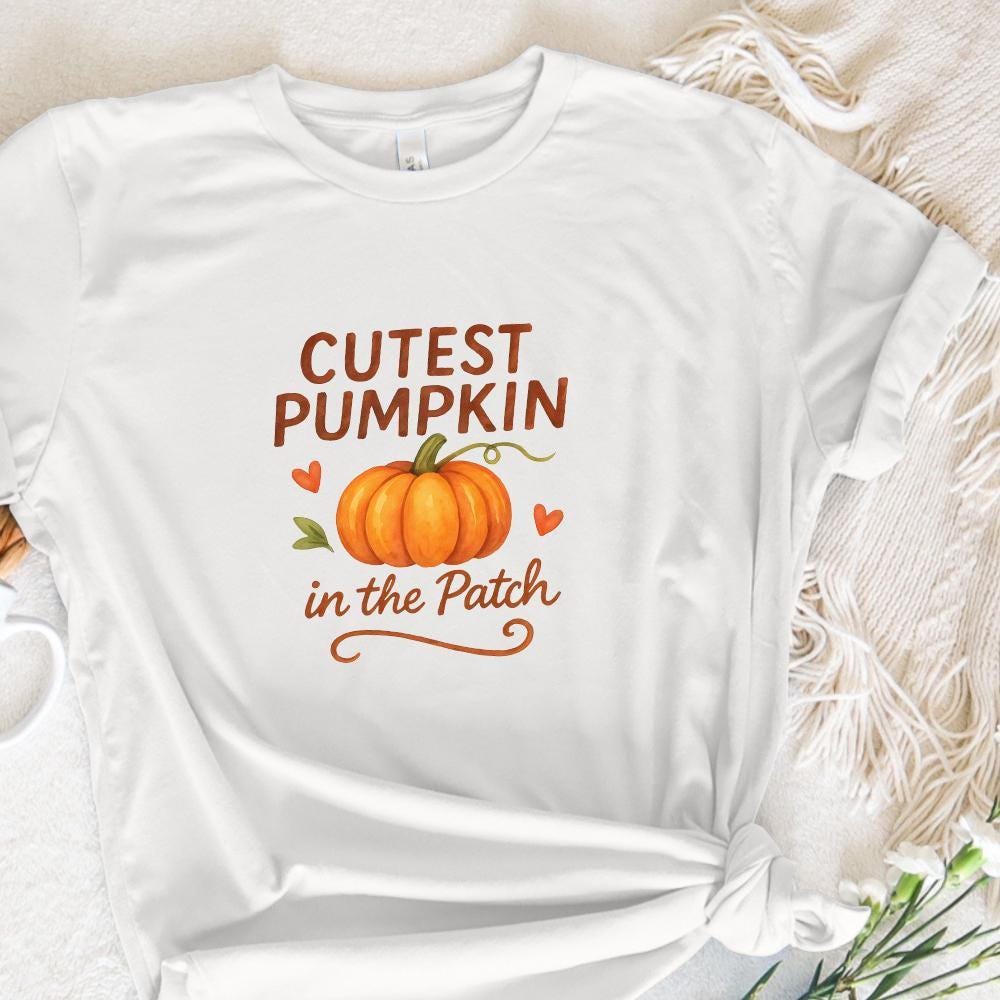 Cutest Pumpkin In The Patch PNG – Fall png, Pumpkin Patch PNG - 300 DPI