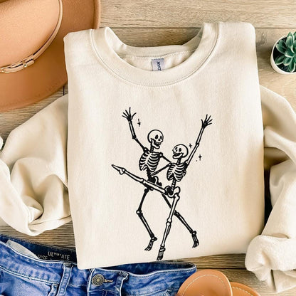 Dancing Skeletons PNG, Halloween Skeleton - 300 DPI Design for T-Shirt