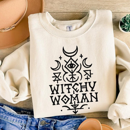 Witchy Woman PNG, Boho Occult Digital Download - 300 DPI Design for T-Shirt