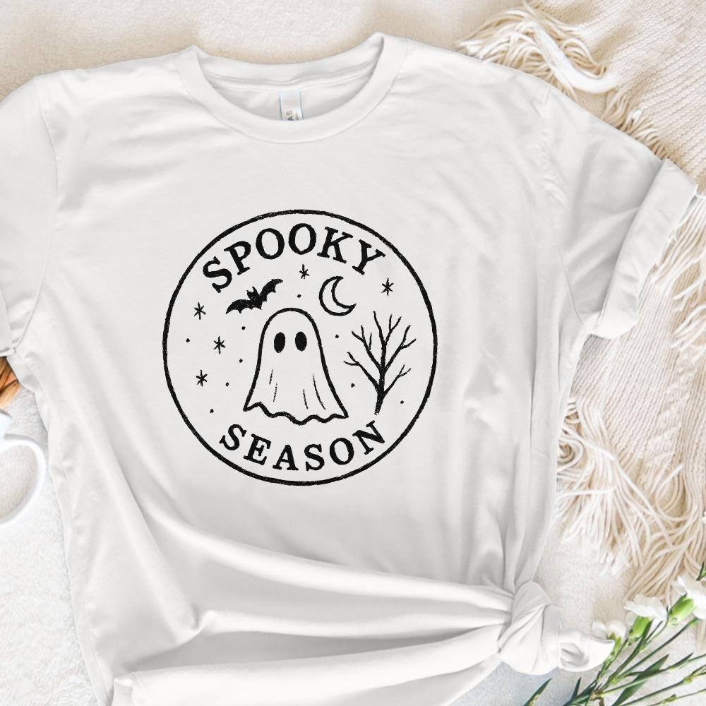 Spooky Season PNG, Retro Halloween Ghost PNG - 300 DPI Design for T-Shirt