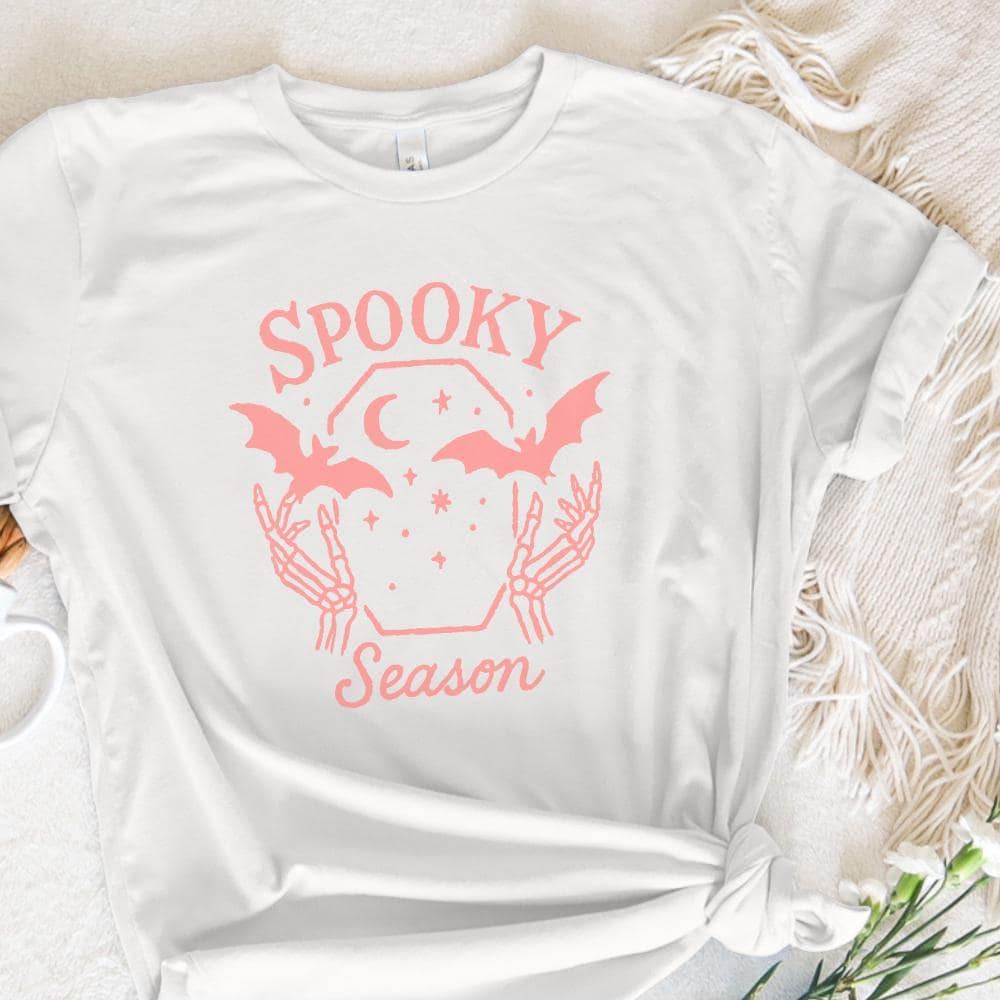 Spooky Season PNG, Skeleton Hands And Bats Halloween PNG - 300 DPI Design