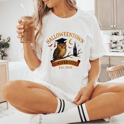 Halloweentown University Est. 1998 PNG, Owl Graduation Spooky Halloween