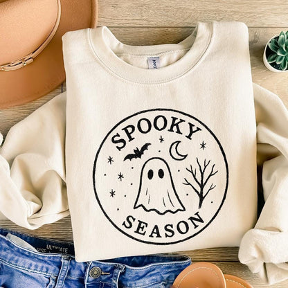 Spooky Season PNG, Retro Halloween Ghost PNG - 300 DPI Design for T-Shirt
