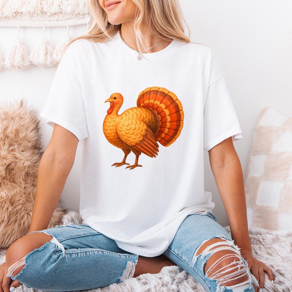 Thanksgiving Turkey PNG, Fall Harvest Turkey Art - 300 DPI Design for