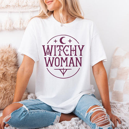 Witchy Woman PNG, Mystical Boho Halloween PNG - 300 DPI Design for T-Shirt