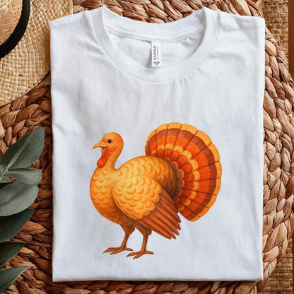 Thanksgiving Turkey PNG, Fall Harvest Turkey Art - 300 DPI Design for