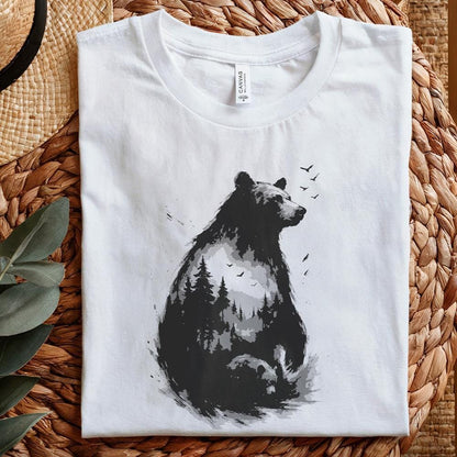Bear Forest Wilderness PNG, Wildlife Nature Bear PNG - 300 DPI Design for