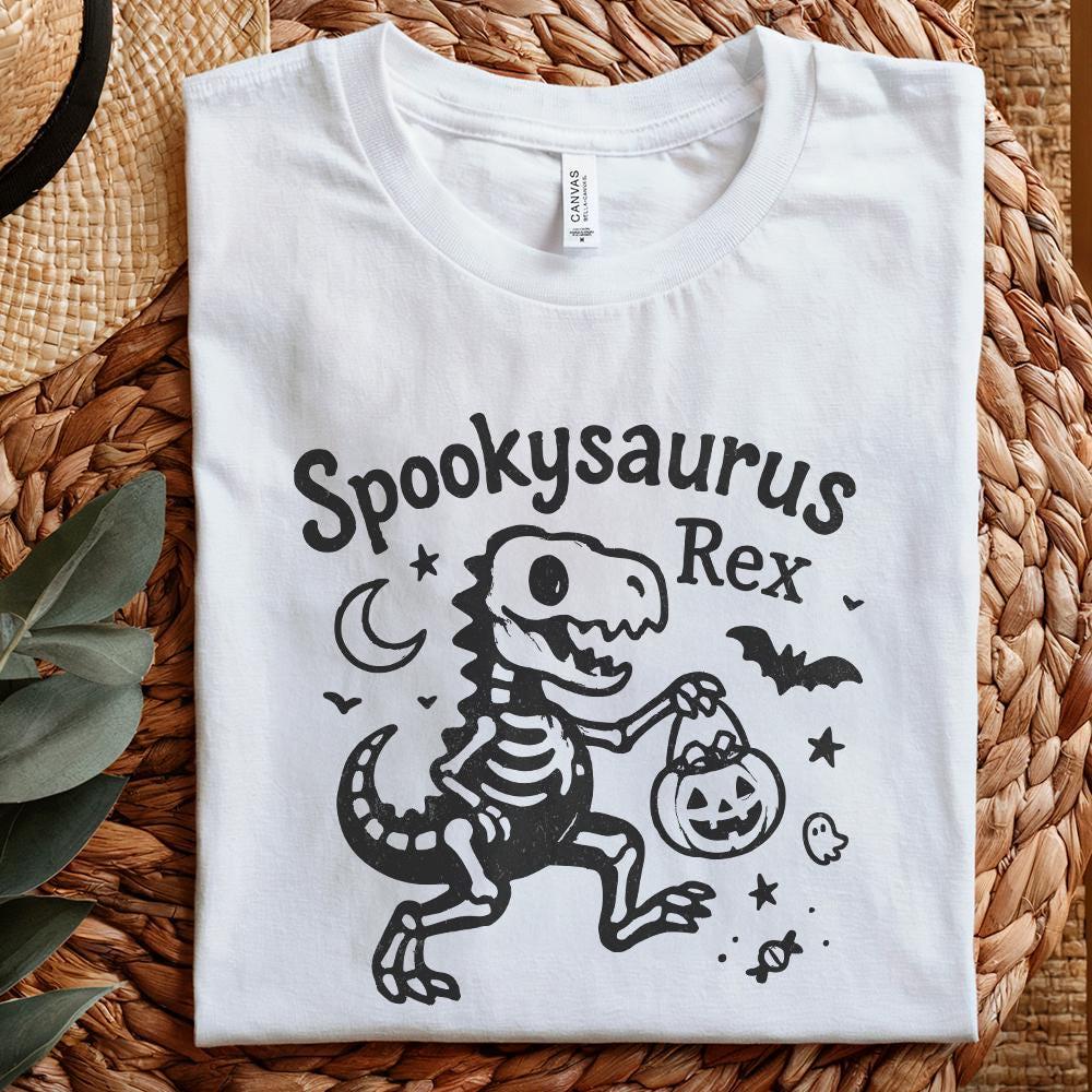 Spookysaurus Rex PNG, Cute Halloween Dinosaur Digital Download - 300 DPI