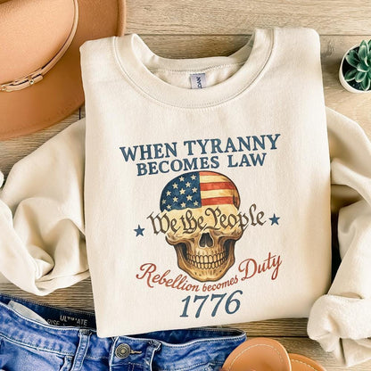 When Tyranny Becomes Law, 1776 - 300 DPI Design for T-Shirt