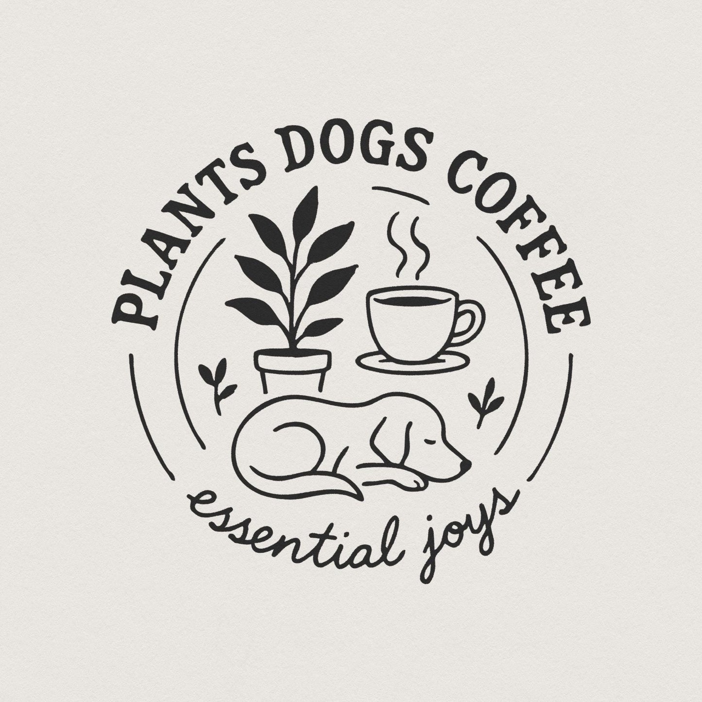 Plants Dogs Coffee PNG, Dog Mom Plant Shirt - 300 DPI Design for T-Shirt