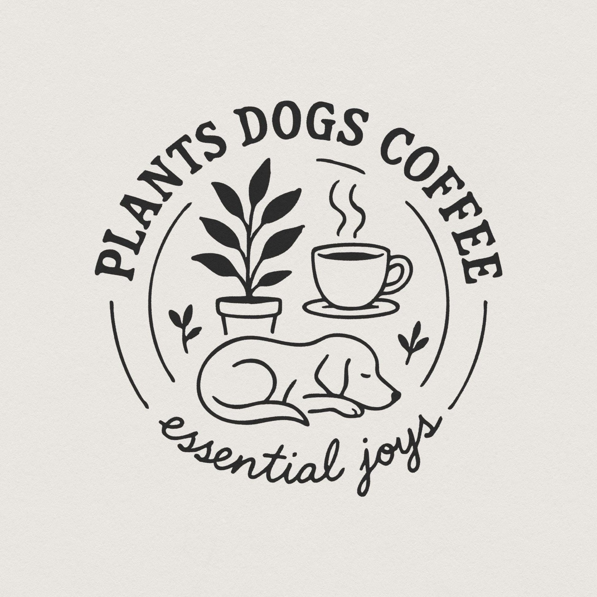 Plants Dogs Coffee PNG, Dog Mom Plant Shirt - 300 DPI Design for T-Shirt