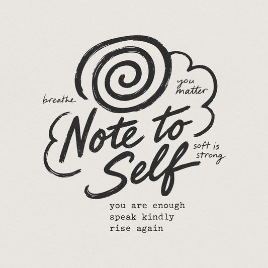 Note To Self PNG, Motivational Sublimation - 300 DPI Design for T-Shirt