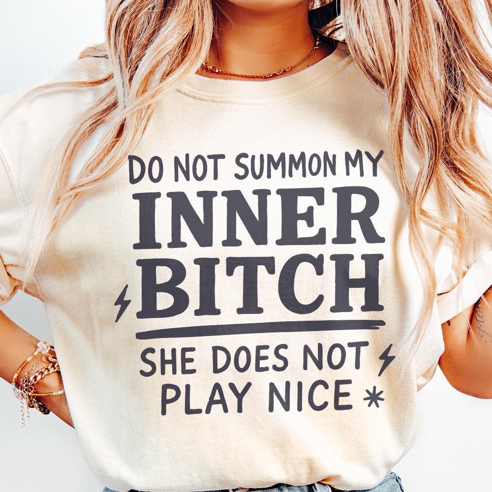 Inner Bitch png, Adult Humor png - 300 DPI Design for T-Shirt