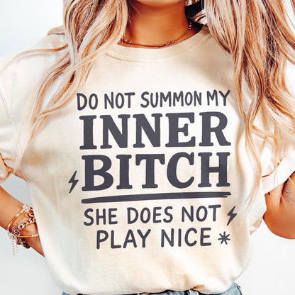 Inner Bitch png, Adult Humor png - 300 DPI Design for T-Shirt