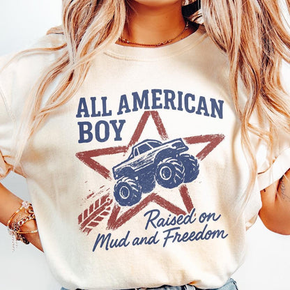 All American Boy PNG, Boys 4th of July PNG - 300 DPI Design for T-Shirt